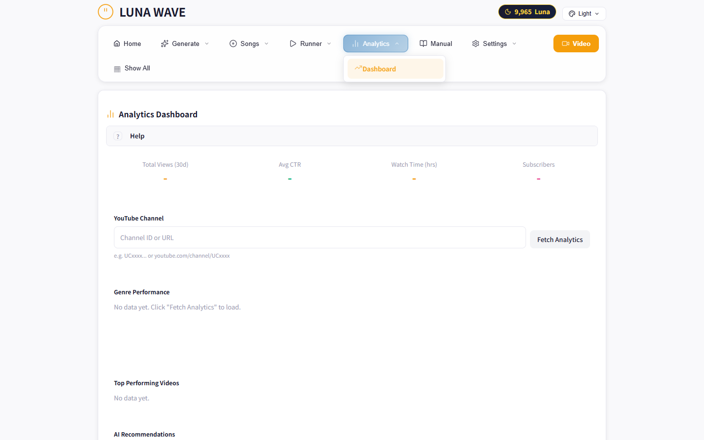 Analytics Dashboard